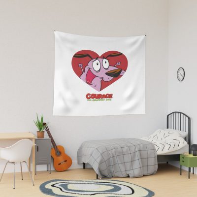 Dog Valentines Day Tapestry