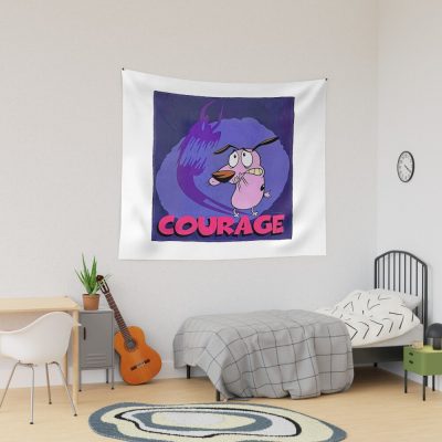 Courage The Cowardly Dog Classic Tapestry