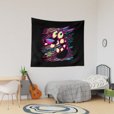 Pantingthe Courage Pink Color Animal Gift For Fans Tapestry