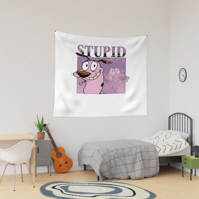 Anime Movie Halloween 90s Funny Retro Horror Cartoon Tapestry