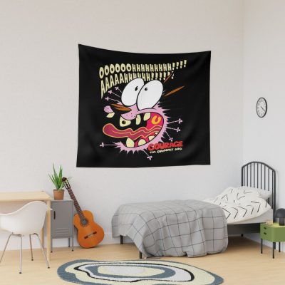 Scaredy Dog New Design Tapestry