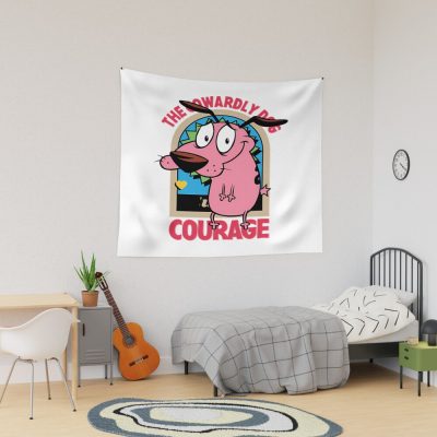 Courage Dog New Design Tapestry