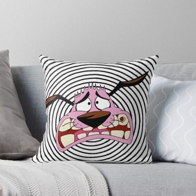 Courage The Cowardly Dog New Throw Pillow
