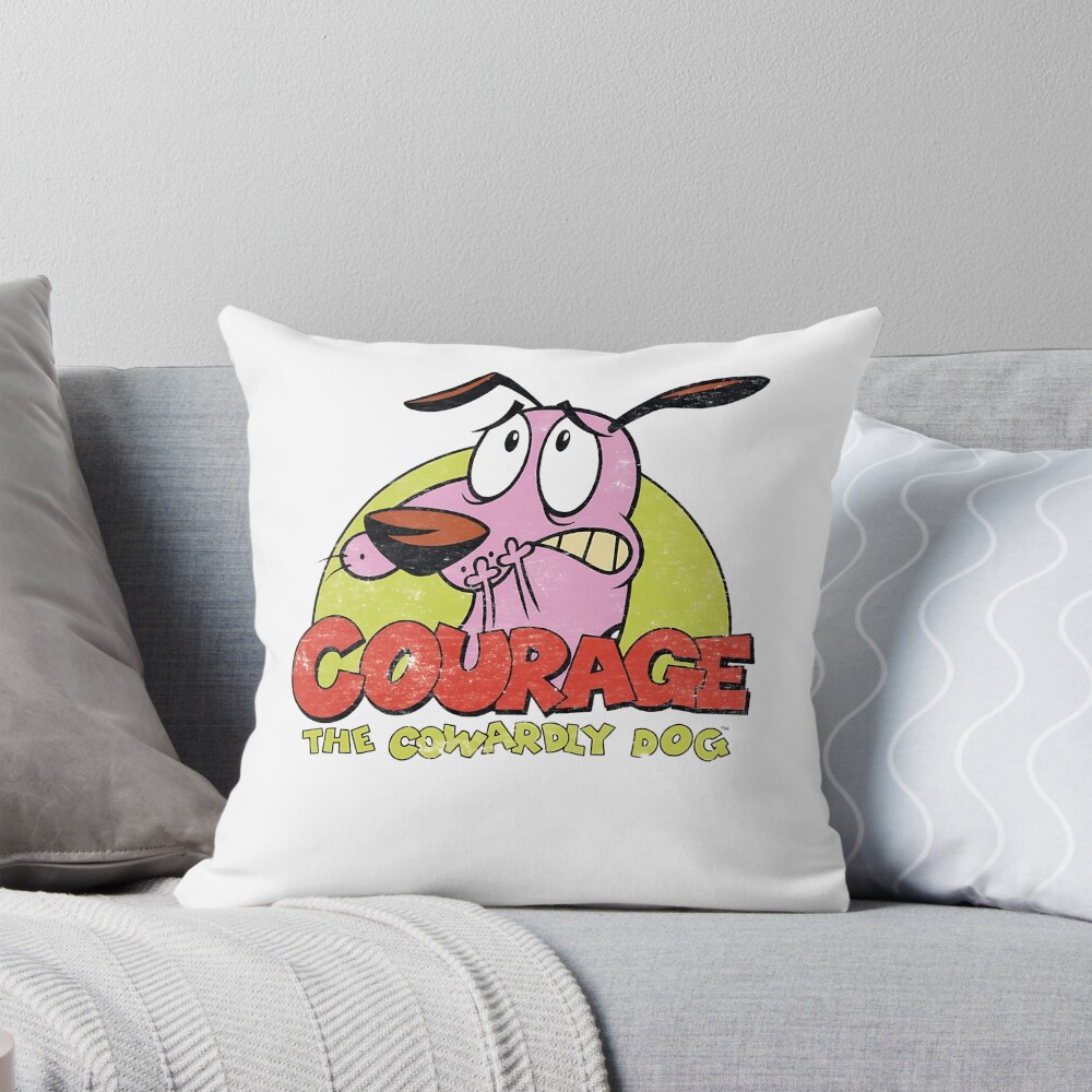 Courage The Cowardly Dog Basic Throw Pillow