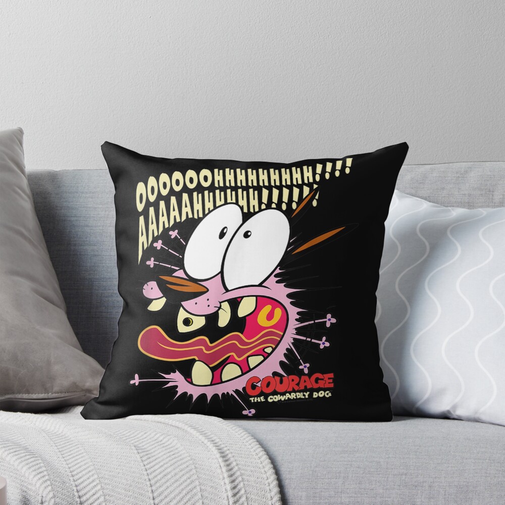 Scaredy Dog New Design Throw Pillow