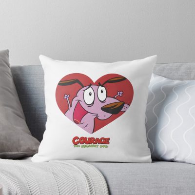 Dog Valentines Day Throw Pillow