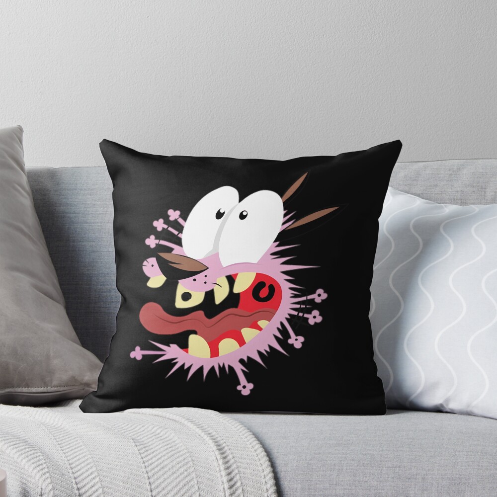 Courage The Cowardly Dog 11 Throw Pillow