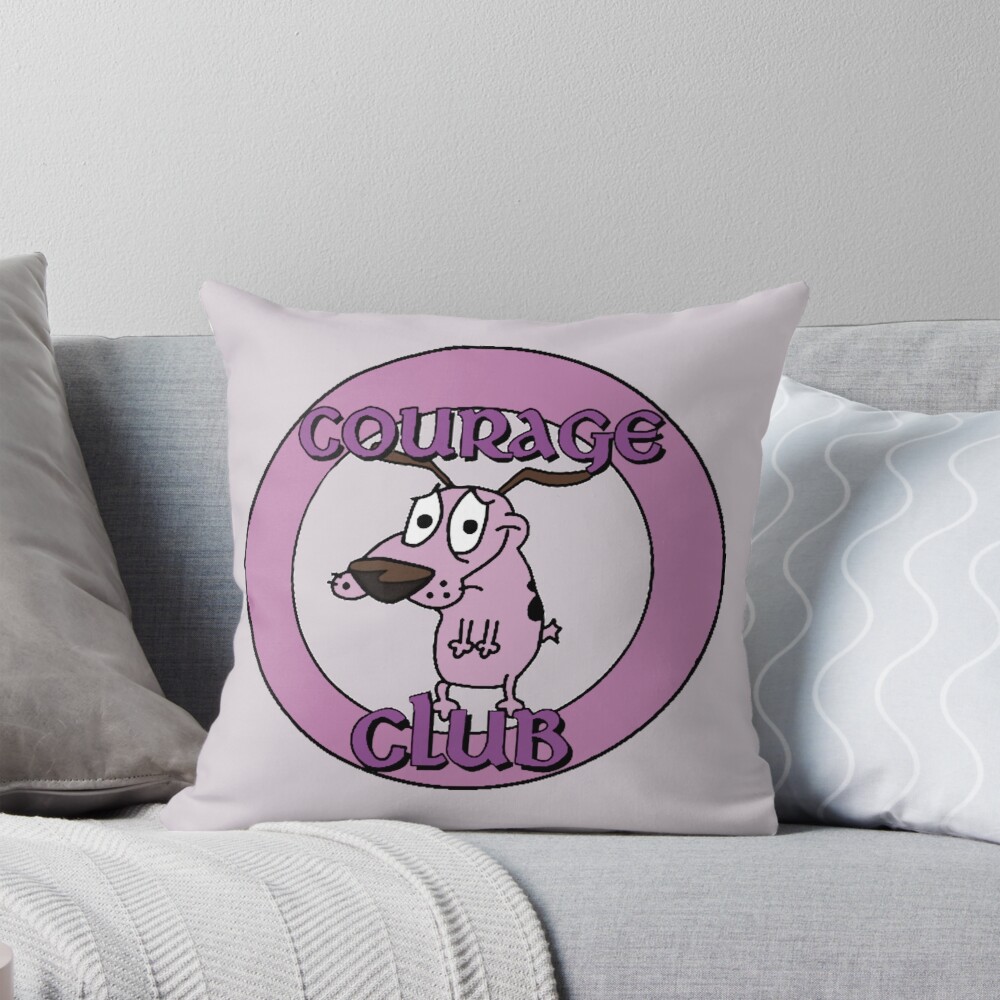 Courage Club Throw Pillow